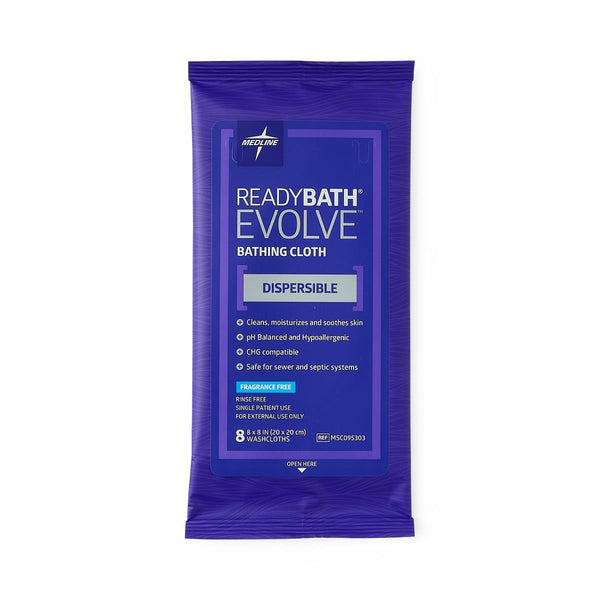 ReadyBath Evolve Fragrance-Free Bathing Wipes, 30/CS (MSC095303) Case of 30
