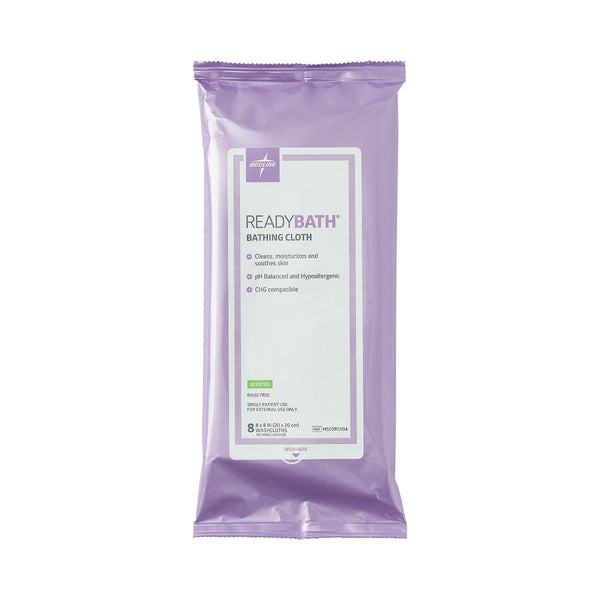 ReadyBath Total Body Cleansing Standard Weight Washcloth, Scented, 8/Pack, 30/CS (MSC095304) Case of 30