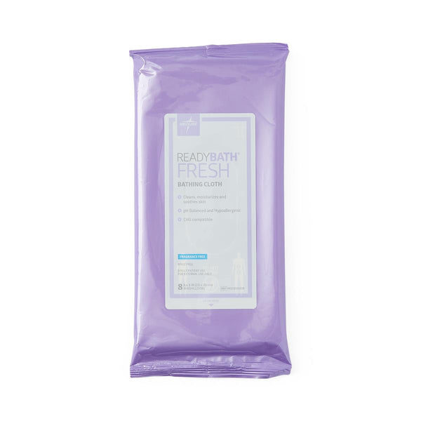 ReadyBath Fragrance-Free Fresh Standard-Weight Bathing Cloths, 30/CS (MSC095309) Case of 30