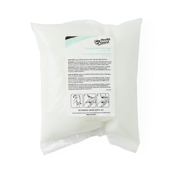 HealthGuard Enriched Lotion Hand Soap, 1,000 mL, 12/CS (MSC098103) Case of 12