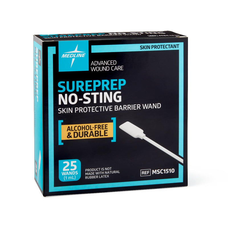 SurePrep No-Sting Skin Protective Barrier, Wand, 1 mL, 25/BX (05166CS) Box of 25