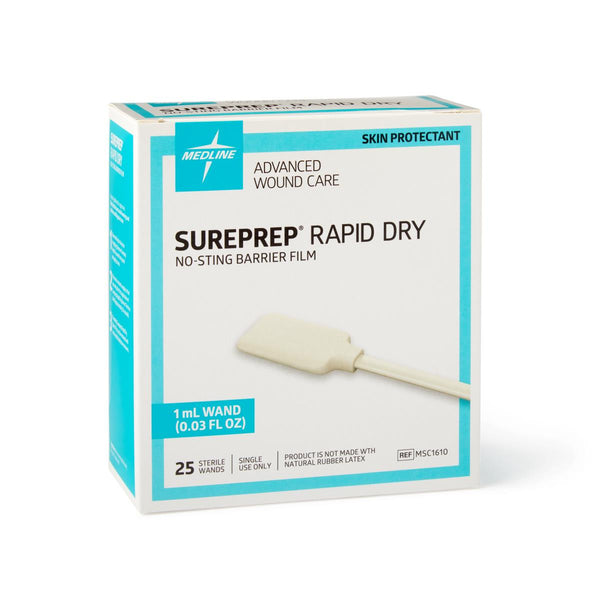 SurePrep Rapid-Dry No-Sting Barrier Film, 1 mL Wand, 100/CS  (MSC1610) Case of 100