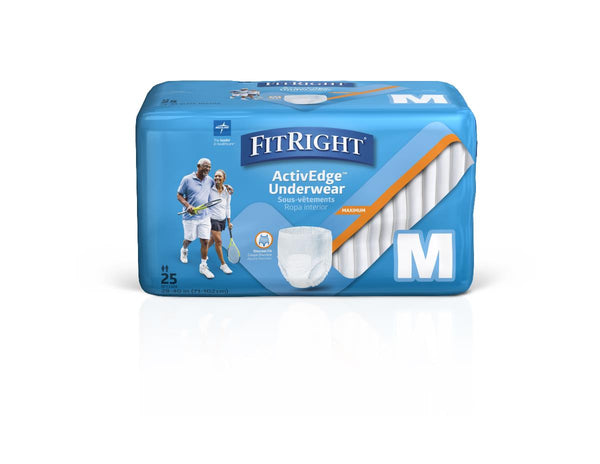 FitRight ActiveEdge Adult Incontinence Underwear, 100/CS (MSC19005) Case of 100