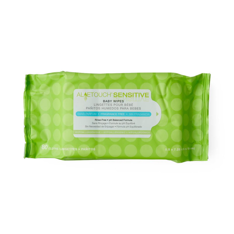 Fragrance-Free Baby Wipes, 7.25" x 5.5", 80/Pack, 1920/CS (MSC263153) Case of 1920