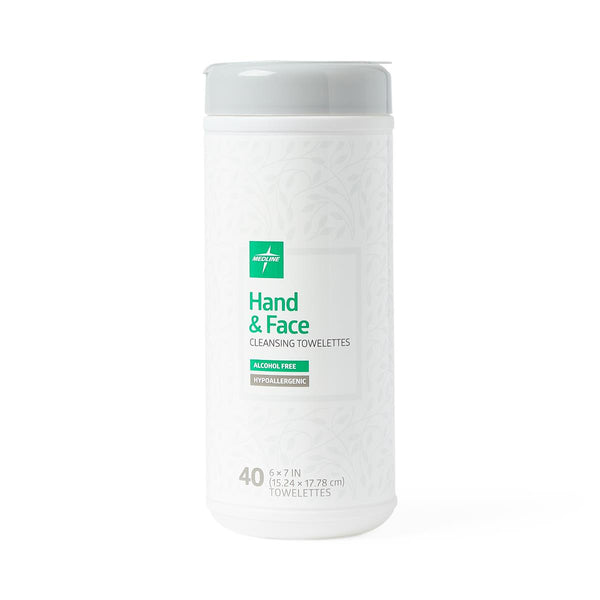 Hand and Face Cleansing Towelettes, 40/Pack, 12/CS (MSC263640) Case of 12