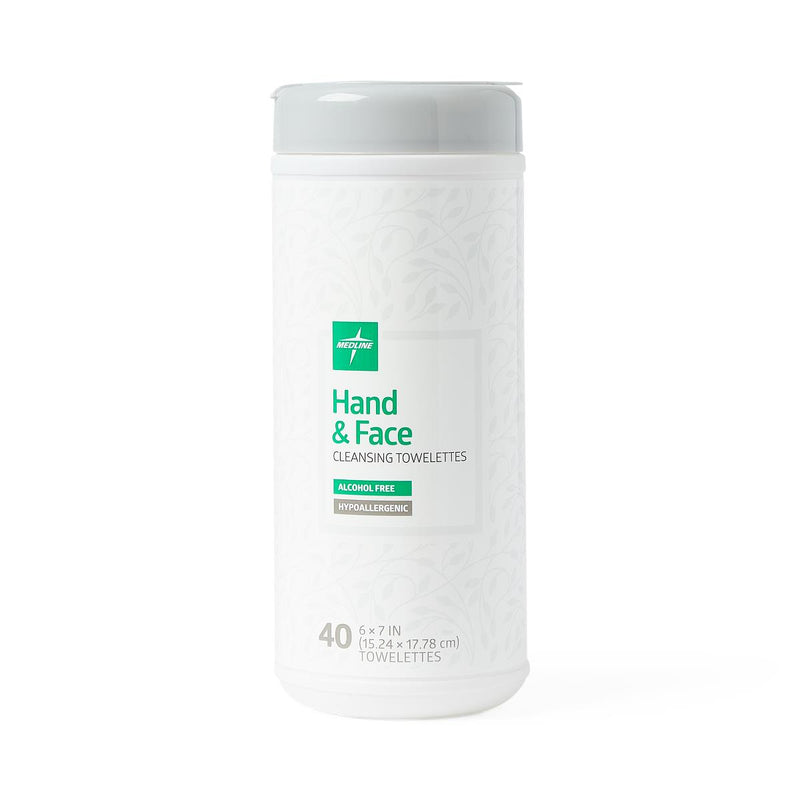 Hand and Face Cleansing Towelettes, 40/Pack, 12/CS (MSC263640) Case of 12