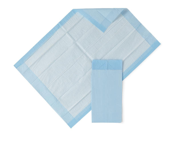 Protection Plus Underpad, Light Absorbency, 23" x 36", Blue, Bulk Packaged, 150/CS (MSC281226) Case of 150
