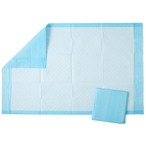 Protection Plus Underpad, Moderate Absorbency, 23" x 36", Blue, Inner Packs of 25/Bag, 150/CS (MSC281232) Case of 150