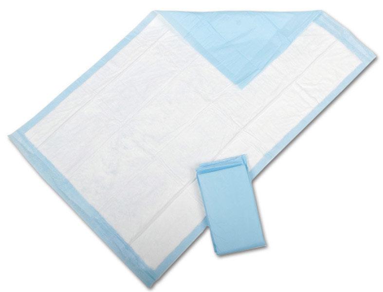 Protection Plus Underpad, Moderate Absorbency, 23" x 36", Blue, 10/BG  (MSC281236PZ) Bag of 10