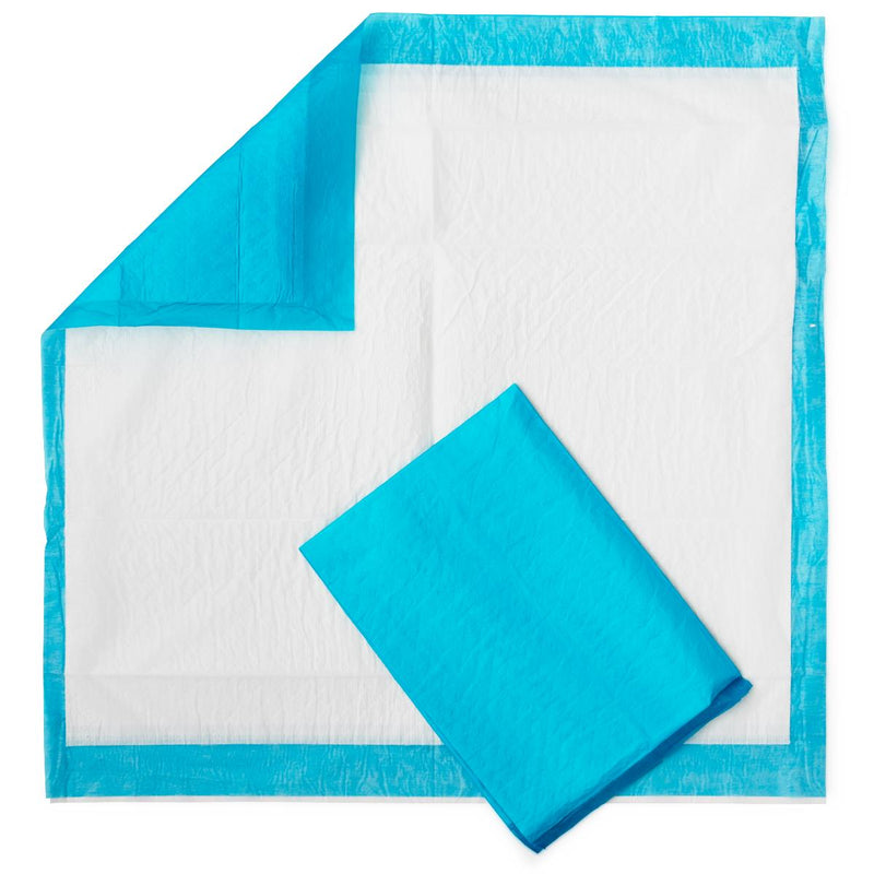Fluff and Polymer Underpad, Heavy Absorbency, Teal, Quilted, 30" x 30", 100/CS (MSC282045) Case of 100