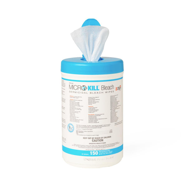 Micro-Kill Bleach Germicidal Bleach Wipes, 7" x 8", 150 count, 1 EA (MSC351400ANZ) Each