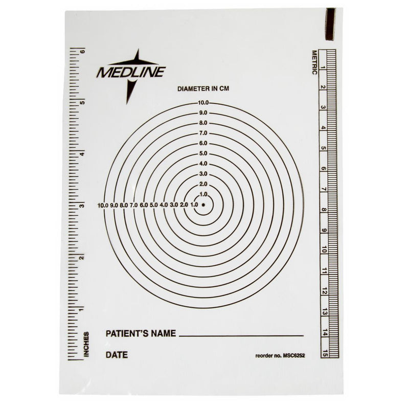 Bullseye Plastic Wound Ruler, 250/BG  (MSC6252) Bag of 250