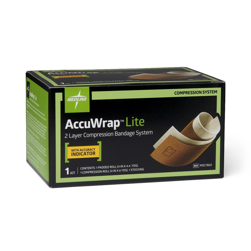 AccuWrap Lite 2-Layer Compression Bandage System, 8/CS  (MSC7802) Case of 8