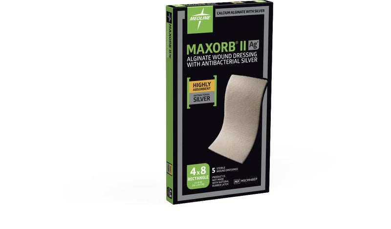 Maxorb II Silver Alginate Dressings, 50/CS (MSC9948EP) Case of 50