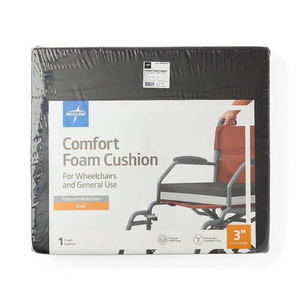 Comfort Foam Cushion for Wheelchair, 18" x 16", 1/EA  (MSCCOMF1816) Each