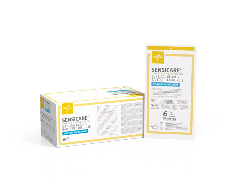 SensiCare PI with Aloe Surgical Gloves, Size 6, 25/BX  (MSG1060Z) Box of 25