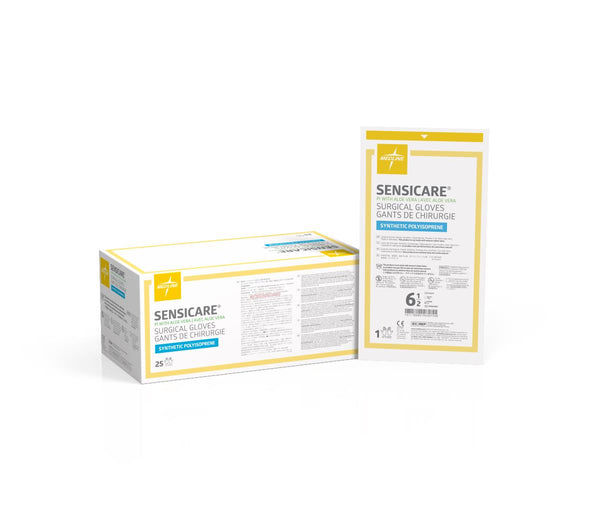 SensiCare PI with Aloe Surgical Gloves, Size 6.5, 100/CS (MSG1065) Case of 100