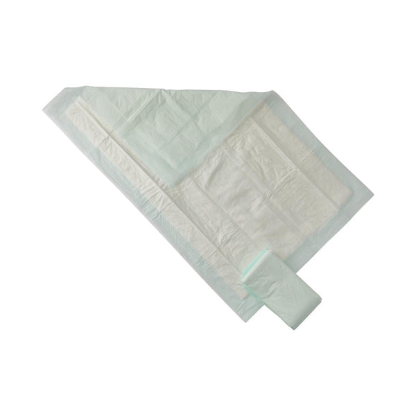 Fluff and Polymer Underpad, Heavy Absorbency, 23" x 36", Green, 80/CS (MUP2060P) Case of 80
