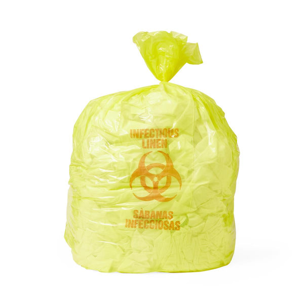 Infectious Linen Liner, Yellow, 31" x 43", 1.2 Mil, 10/Roll, 10 Rolls (100 Liners)/Case, 100/CS (NON024042) Case of 100