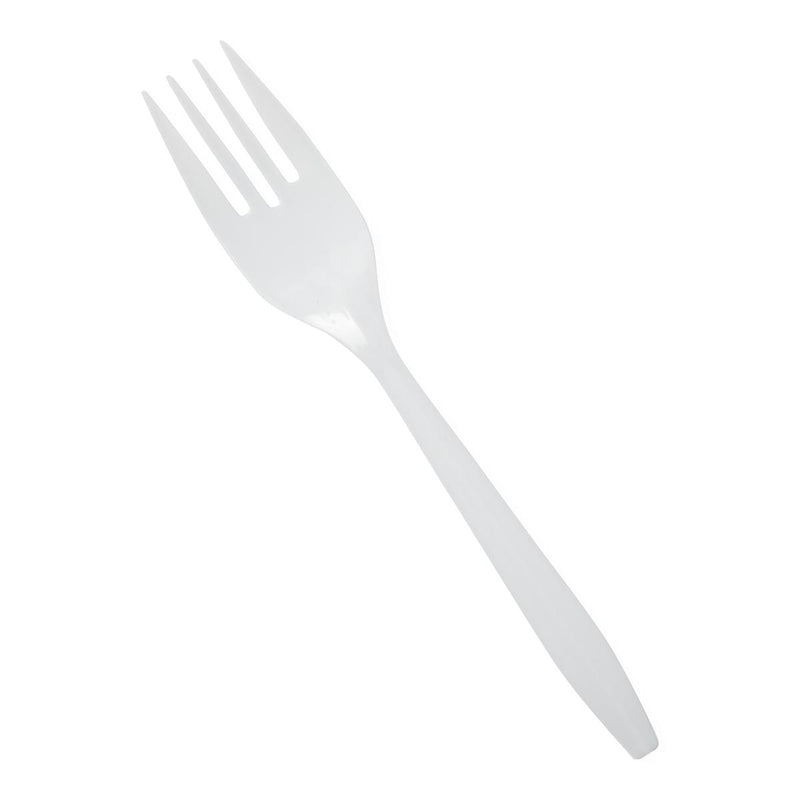 White Polypropylene Medium Weight Fork, 5.75", 1000/CS (NON042002) Case of 1000