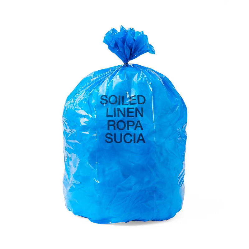 Soiled Linen Liners, Blue, 29" x 43", 2.0 Mil, 10/Roll, 10 Rolls (100 Liners)/Case, 100/CS (NON202943B) Case of 100