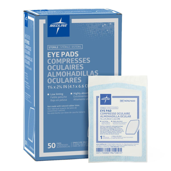 Sterile Eye Pad, 1-5/8" x 2-5/8", 600/CS  (NON21600) Case of 600