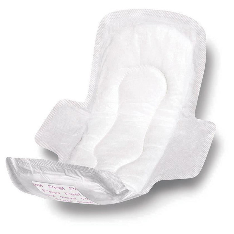 Sanitary Maxi Pads with Wings, Nonsterile, Heavy Absorbency, 11", 288/CS (NON241289) Case of 288