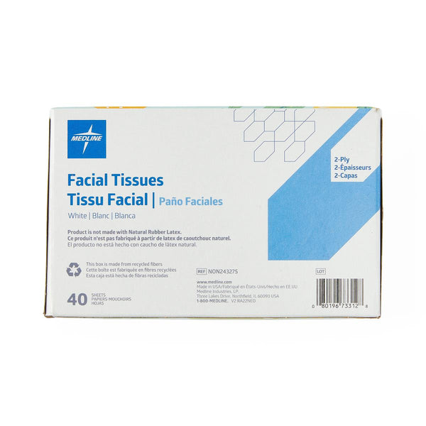 Standard Facial Tissues, Paper, 5.7" x 7", 200/CS (NON243275) Case of 200