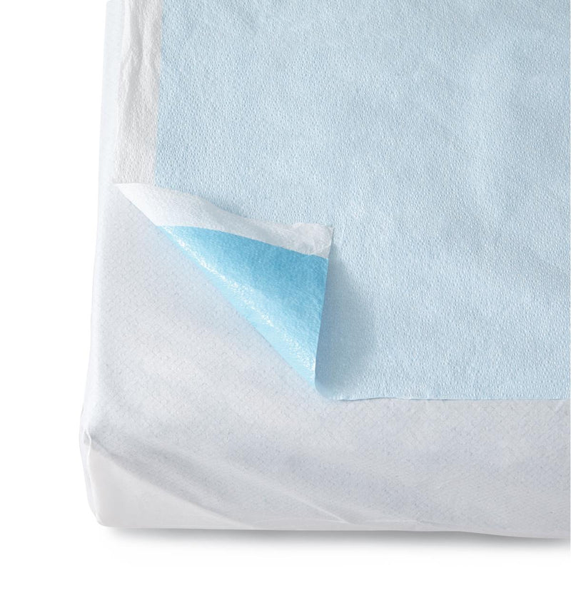 Tissue/Poly Drape Sheet, Blue, 40" x 60" (101.6 cm x 152.4 cm), 100/CS (05166CS) Case of 100