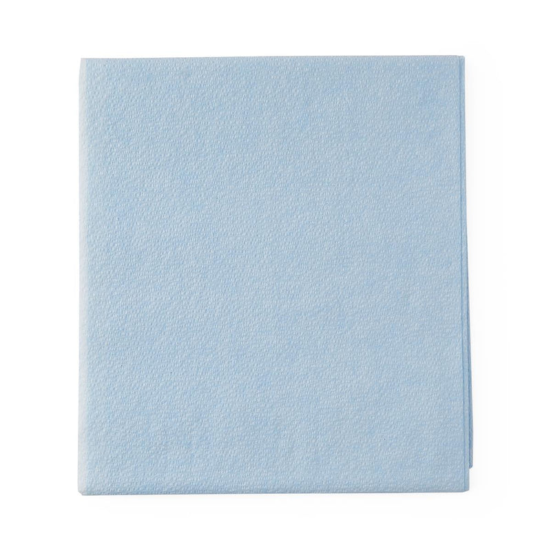 Tissue/Poly Drape Sheet, Blue, 40" x 90" (101.6 cm x 228.6 cm), 50/CS  (NON24335) Case of 50