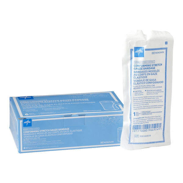 Sterile Conforming Gauze Bandage, 6" x 80", 48/CS  (NON25499) Case of 48