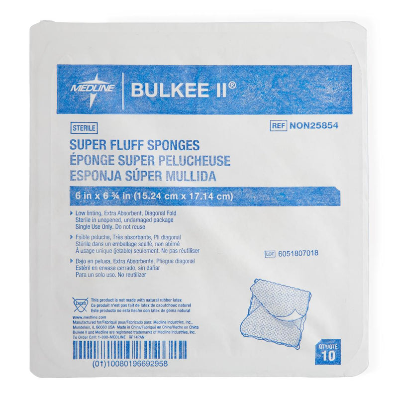 Bulkee II Super Fluff Sponges, 6" x 6.75", 10/TR  (NON25854H) Tray of 10