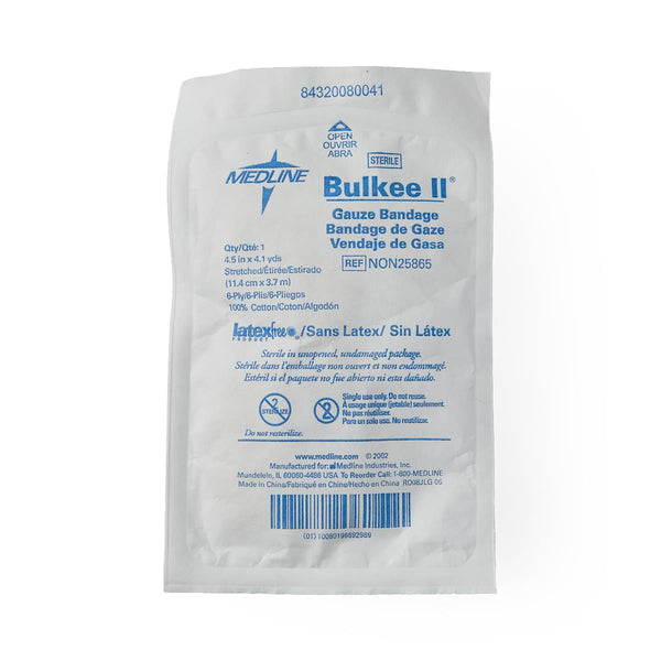 Bulkee II Sterile Cotton Gauze Bandage, 4.5" x 4.1 yd., 100/CS  (NON25865) Case of 100