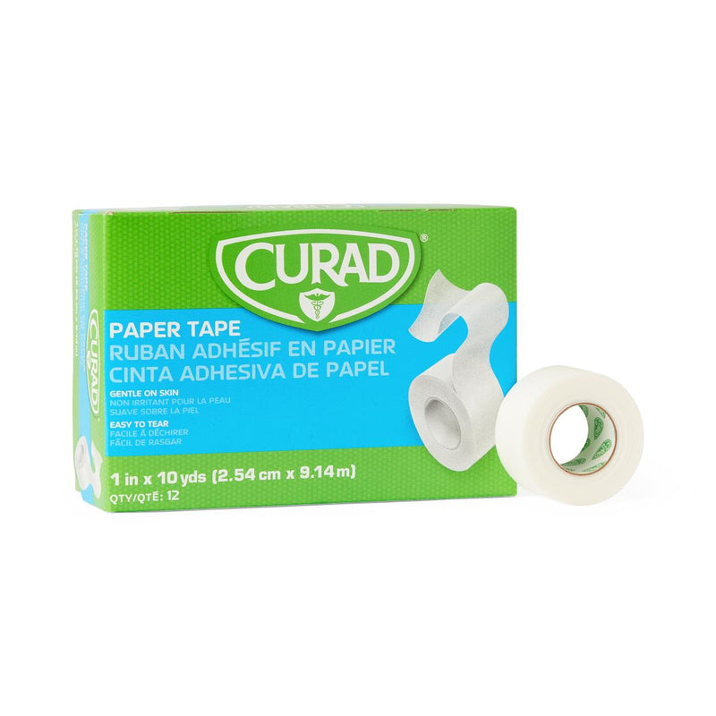 CURAD Paper Medical Adhesive Tape, 1" x 10 yd., 12/BX  (NON270001Z) Box of 12