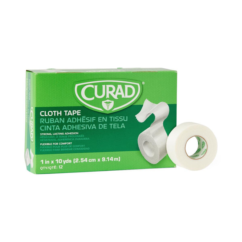 CURAD Cloth/Silk Medical Adhesive Tape, 1" x 10 yd., 12/BX  (NON270101Z) Box of 12