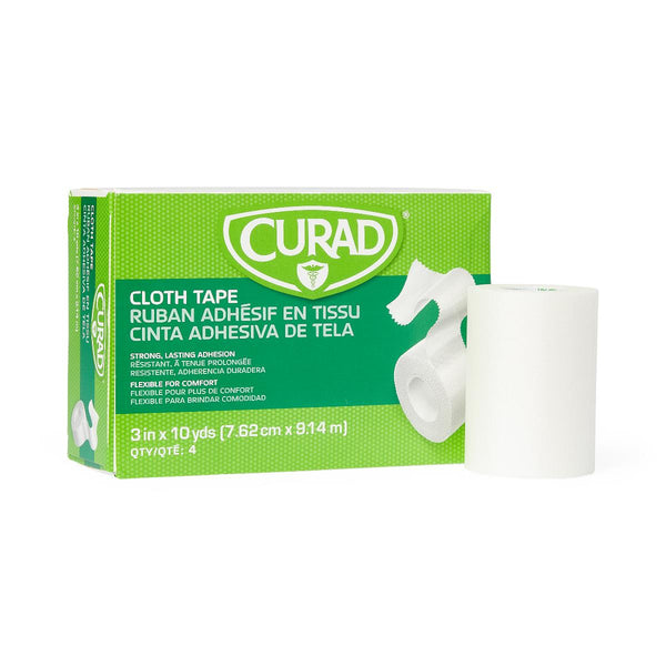 CURAD Cloth/Silk Medical Adhesive Tape, 3" x 10 yd., 4/BX  (NON270103Z) Box of 4