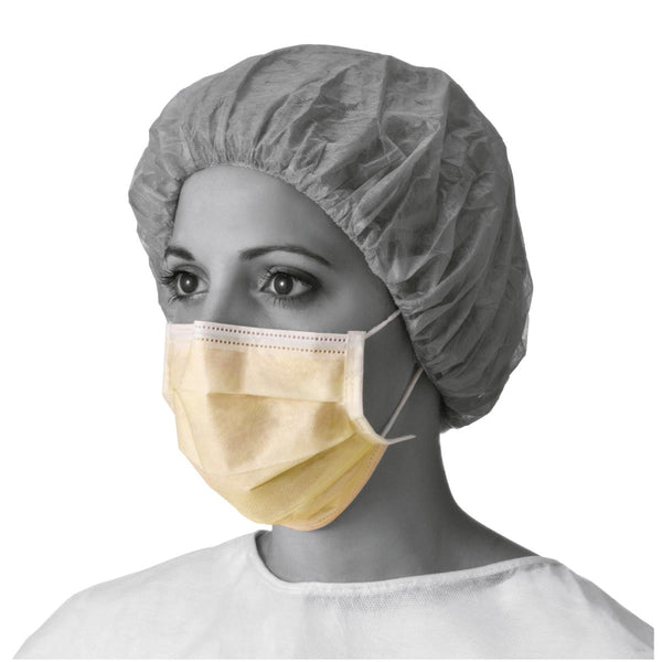 ASTM Level 1 Face Mask with Ear Loops, Yellow, 50/BX (NON27120Z) Box of 50