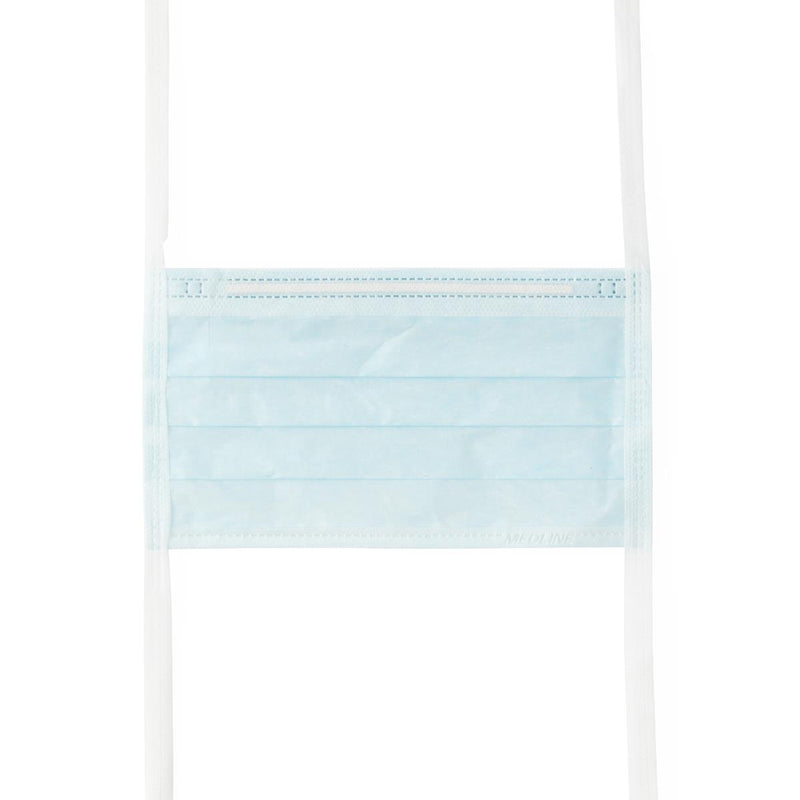 Surgical Face Mask with Ties and Comfort Anti-Fog Foam Strip, Blue, 50/BX (05166CS) Box of 50