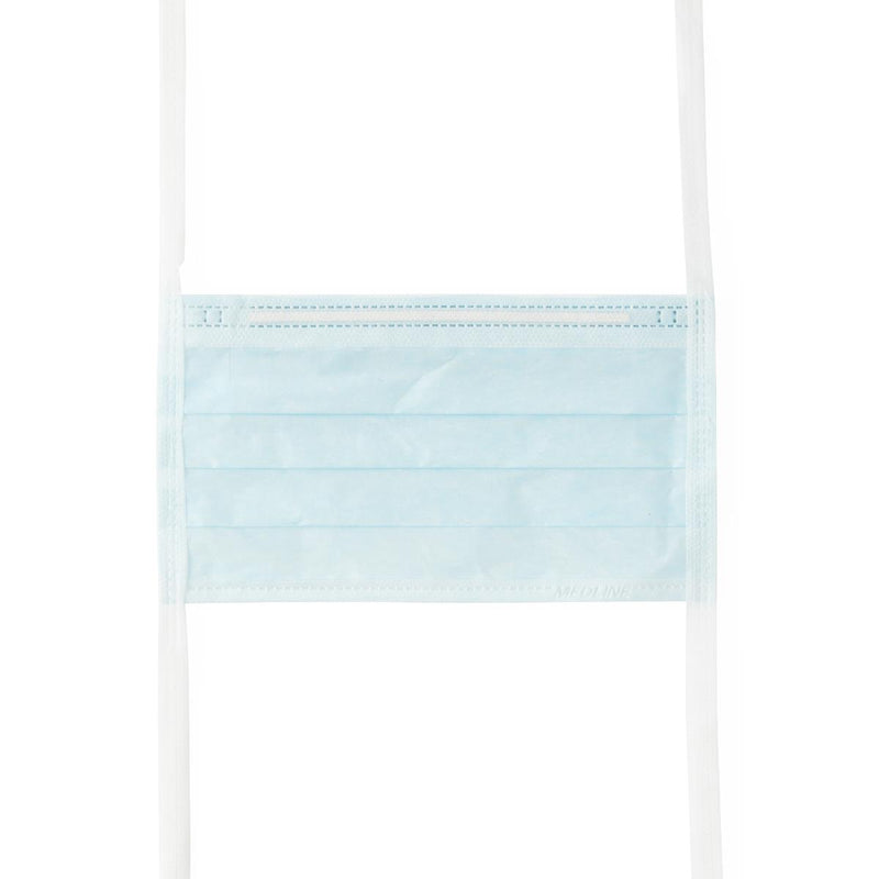 ASTM Level 1 Surgical Face Mask with Ties, Anti-Fog Foam Strip, Blue, 300/CS (NON27378A) Case of 300