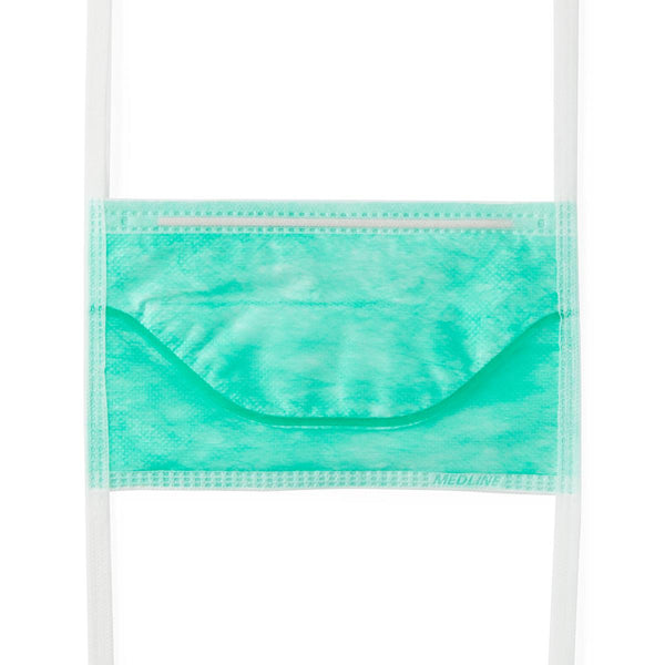 ASTM Level 1 Duckbill Surgical Face Mask with Ties, Green, 300/CS (NON27382) Case of 300