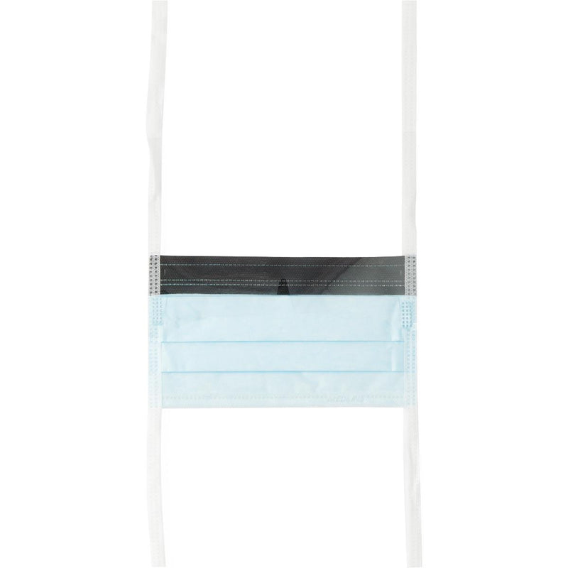 ASTM Level 1 Anti-Fog Surgical Mask with Eye Shield with Ties, 100/CS (NON27405) Case of 100
