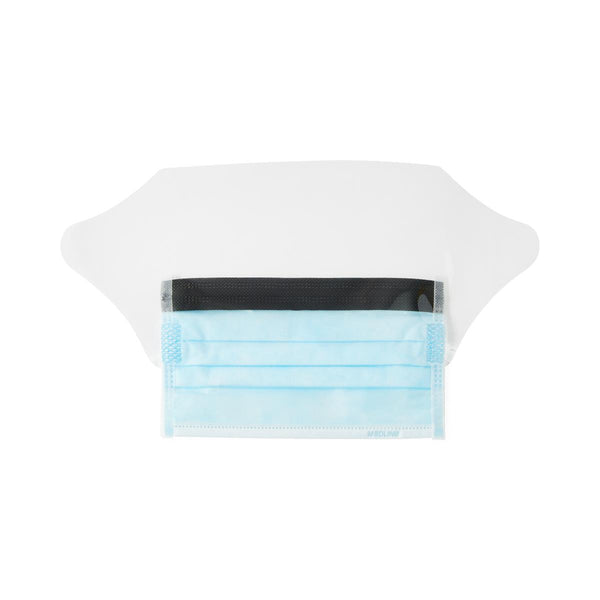 ASTM Level 1 Face Mask with Ear Loops, Eye Shield, Anti-Fog Foam Strip, Blue, 100/CS (NON27420EL) Case of 100