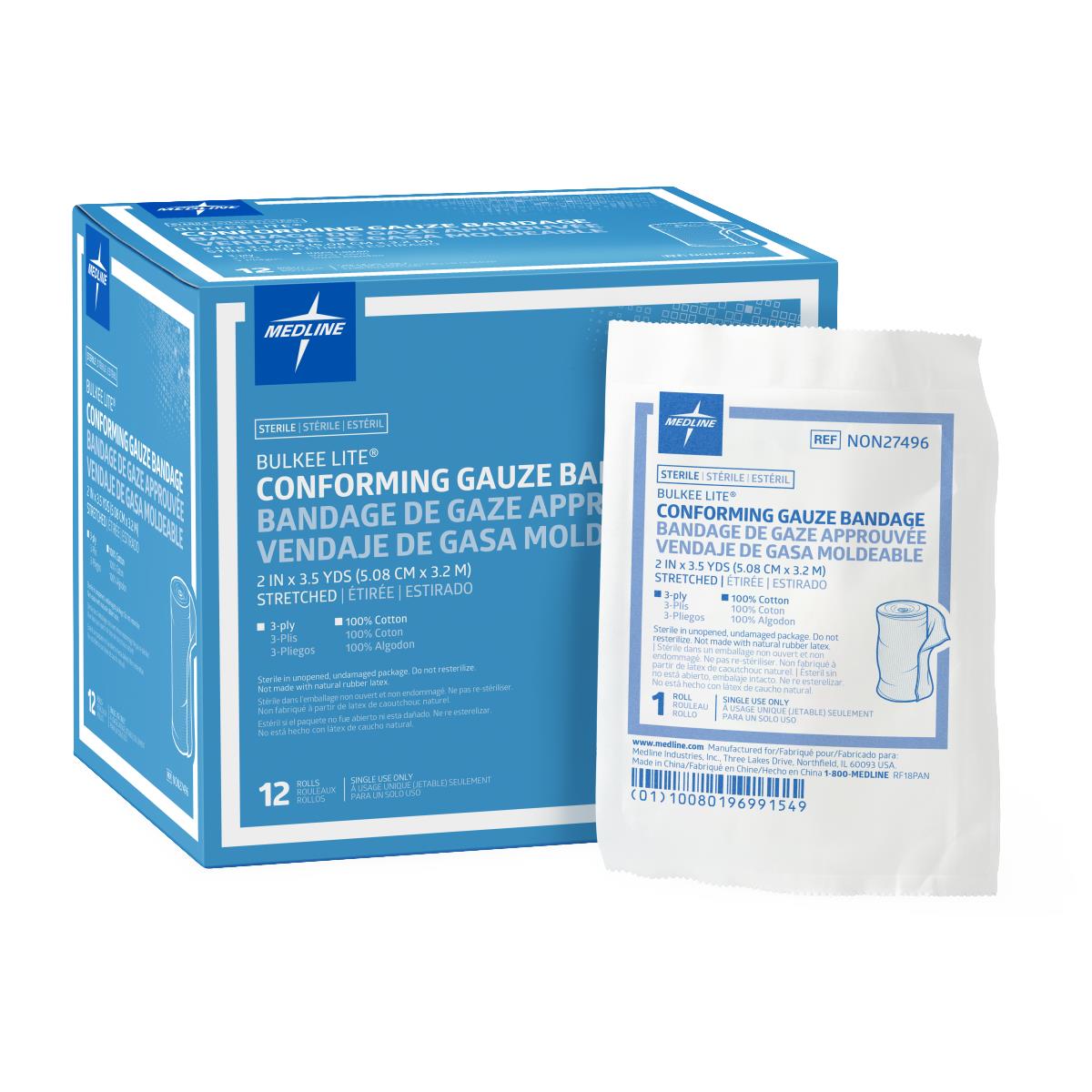 Bulkee Lite Sterile Gauze Bandage, 2
