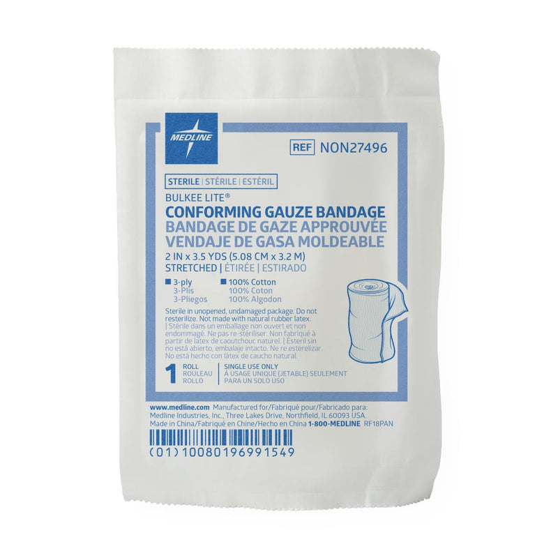 Bulkee Lite Sterile Gauze Bandage, 2" x 3.5 yd., 12/BX  (NON27496H) Box of 12