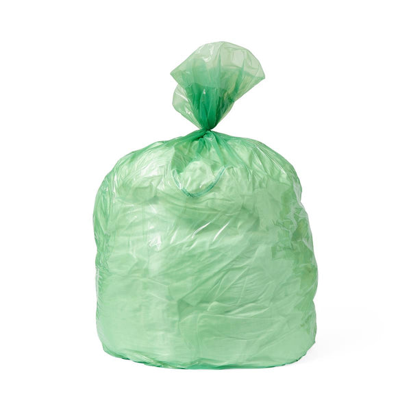 Low-Density Trash Can Liner, Green, 28" x 44", 0.9 Mil, 25/Roll, 10 Rolls (250 Liners)/Case, 250/CS (NON28449GN) Case of 250