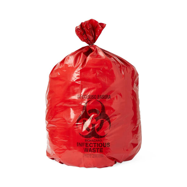Biohazard Liner, Red, 31 x 43, 3.0 Mil, Flat, 100/CS (NON303143) Case of 100