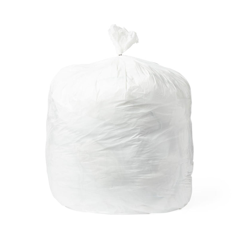 Low-Density Trash Can Liner, White, 33" x 45", 1.4 Mil, Roll, 100/CS (NON3345XW) Case of 100
