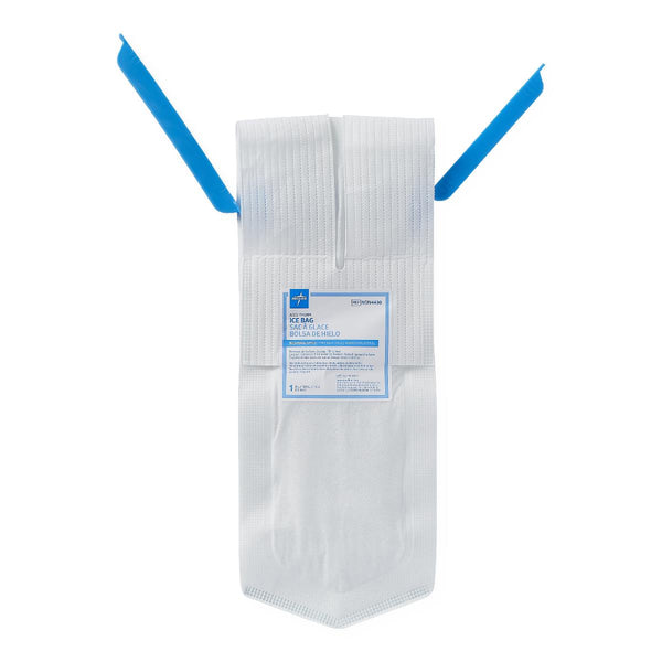 Refillable Ice Bag with Clamp Closure and Dual Pouches, White, 5" x 12", 24/CS  (NON4430) Case of 24