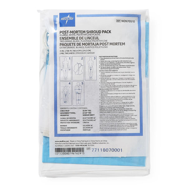 Adult Shroud Pack, Size XL, 72" x 108", 24/CS (NON70510) Case of 24