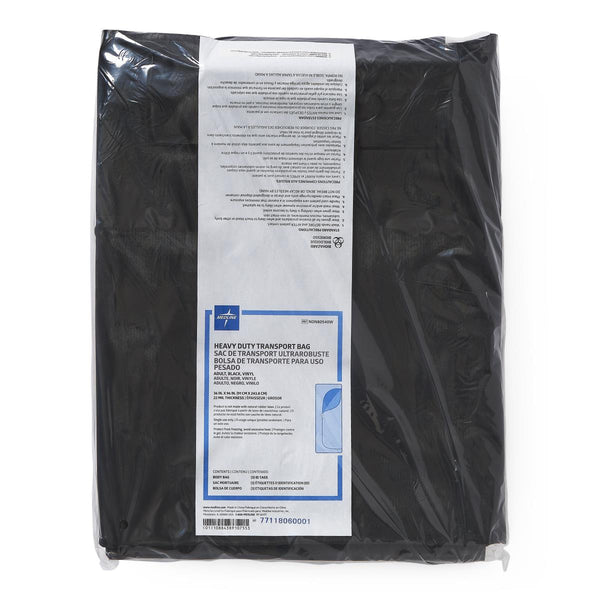 Adult Transport Body Bag with Metal Zipper, 6 Handles, PVC, 500 lb. Limit, White, 36" x 90", 1 EA (NON70740WH) Each